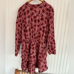 Zara Mauve Floral Dress size XL